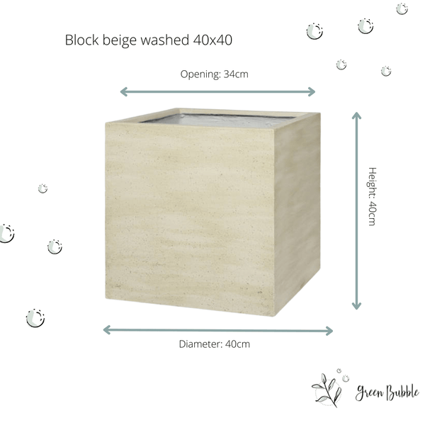 Pot Block Beige washed kopen bij Green Bubble