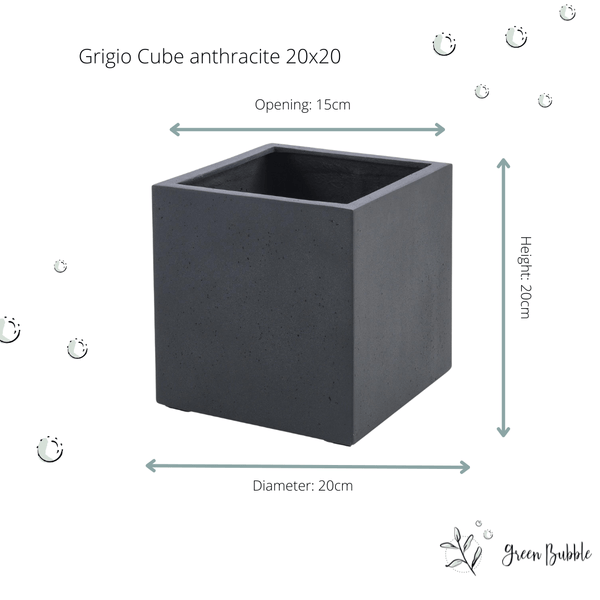 Pot Grigio Cube Antraciet kopen bij Green Bubble
