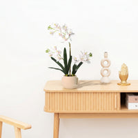 Kunst Phalaenopsis orchid inclusief pot - 71cm