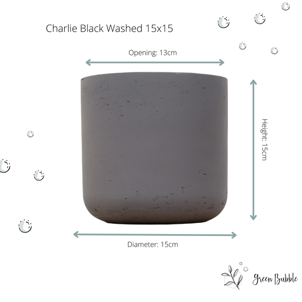 Pot Charlie Black Washed kopen bij Green Bubble