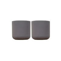 2x Pot Charlie black washed