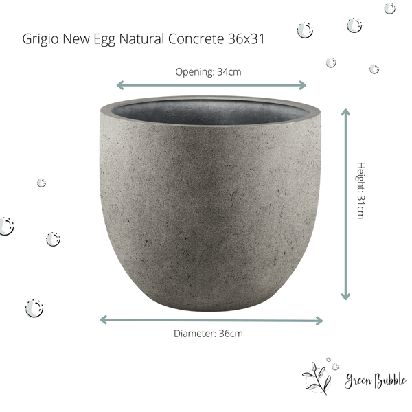 Pot grigio new egg natural concrete kopen bij Green Bubble