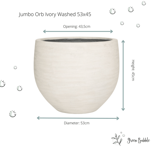 Pot Orb Ivory Washed kopen bij Green Bubble