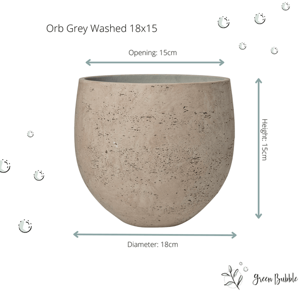 Pot Orb Grey Washed kopen bij Green Bubble