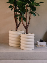 Pot Elho Swirl wit