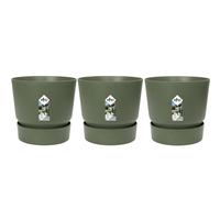 3x Pot elho Greenville groen D30xH28